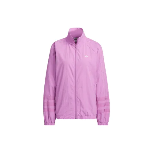 Adidas Originals Ruched Jackets Women's Purple