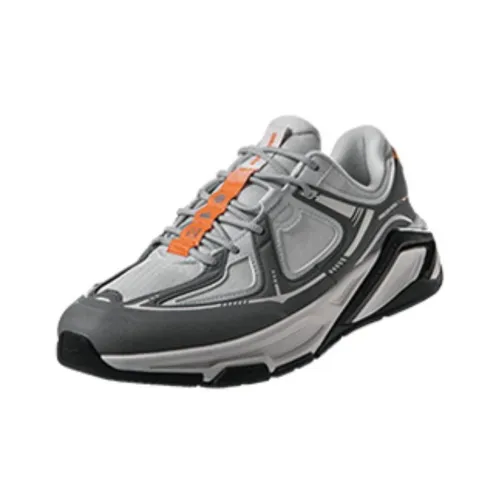 Erke Durable Breathable Low Top Casual Running Shoes Men's Gray