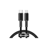 Black 1 M[Type-C to IP]PD 20W Fast Charging