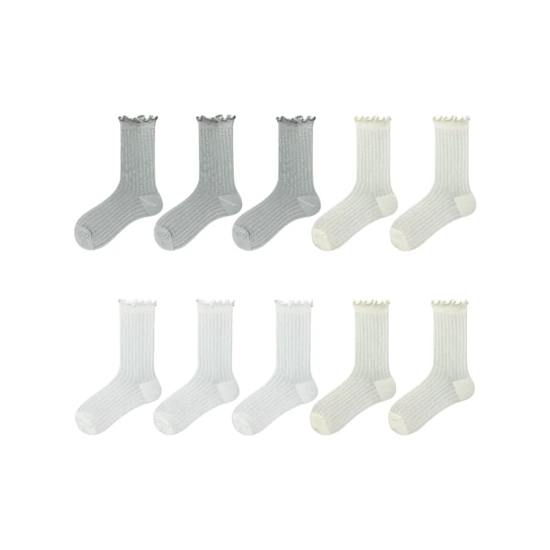 Evening Classroom Mid Calf Socks Women's 8 Pack-15