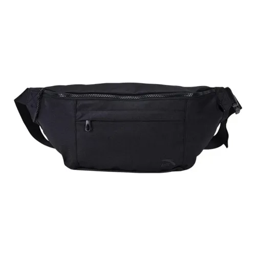 Anta Fabric Shoulder Bag Regular Unisex Basic Black