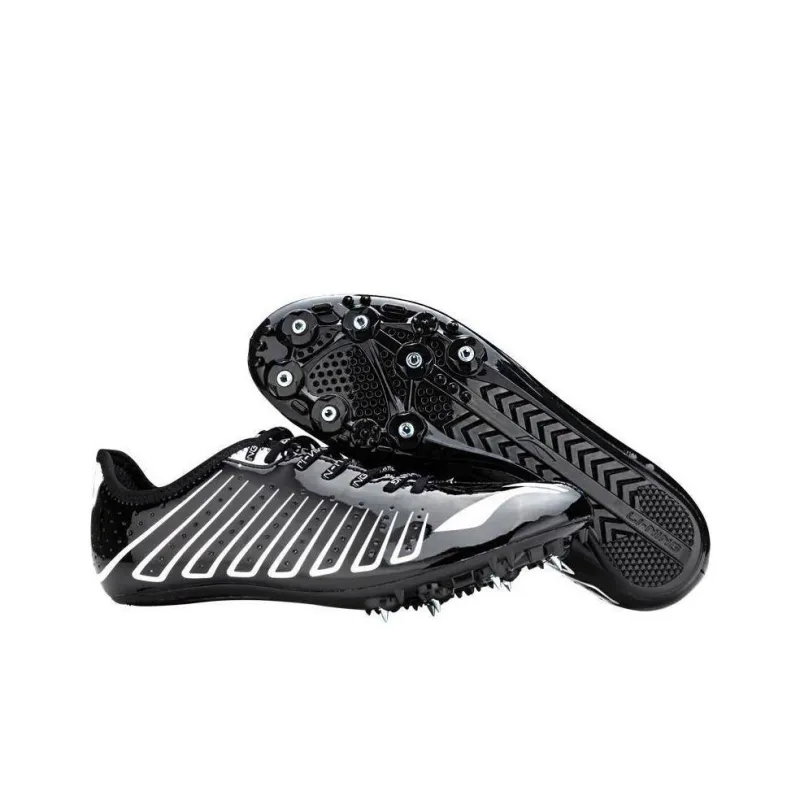 LiNing Cushioning, Wear Resistant Low Top Sprint Running Shoes Unisex Black-3