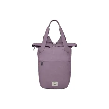 OSPREY Recycled Polyester Tote Bag, Shopping Bag, Backpack, Handbag Unisex Purple Nightfall Heather Flower