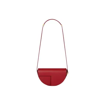 Patou Calfskin Crossbody Bag Shoulder Bag Women's Red