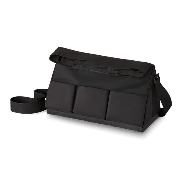 0592 Fabric Gym Bag Tubas Unisex Black-1
