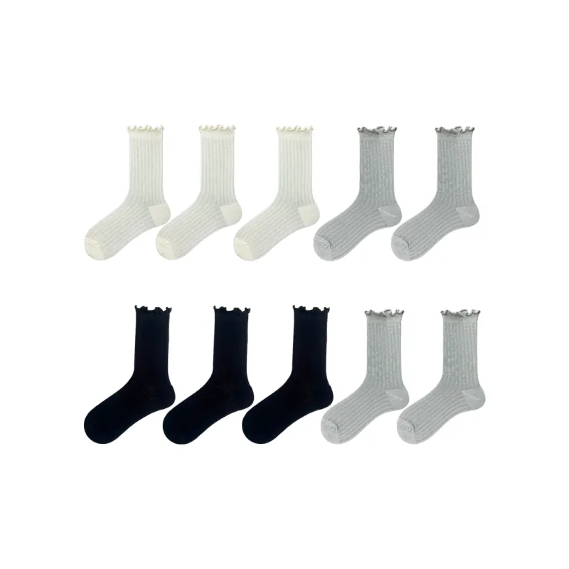 Evening Classroom Mid Calf Socks Women's 8 Pack-16