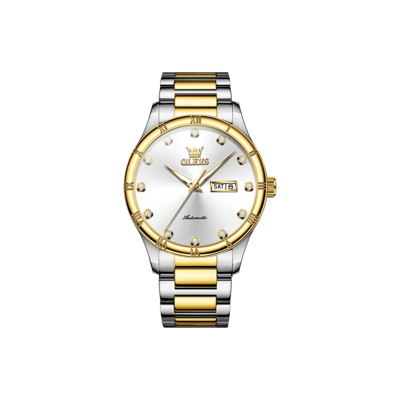 OLEVS Minimalist Series Automatic Mechanical Movement Watch Men's Watches Silver Dial-5