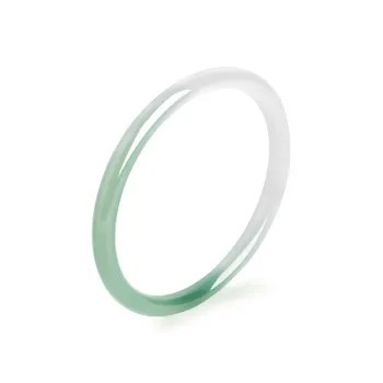 Emerald Dynasty Natural Chalcedony Jade Bangles Women's