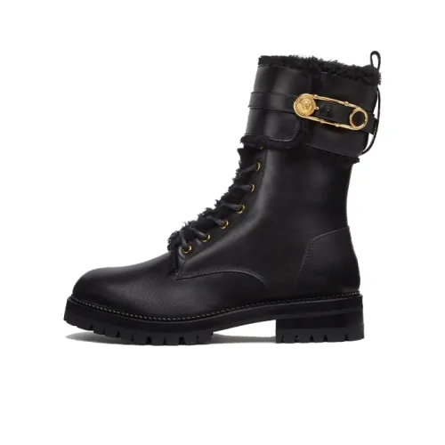 VERSACE Ankle Boots Women's Mid-Top Black