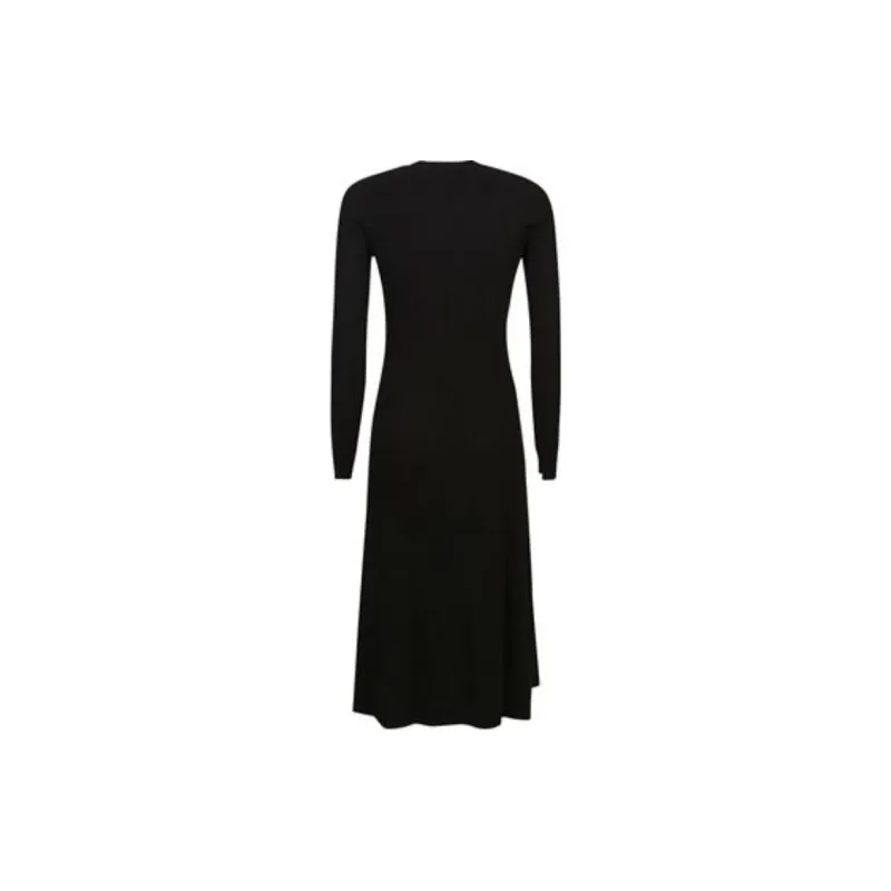 PAROSH Long-Sleeved Dresses Women's Black-1