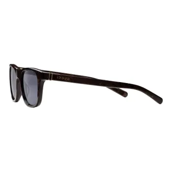GUCCI Metal Square Sunglasses Men's Brown