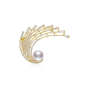 CLORIS YING Pearl Brooches Women's
