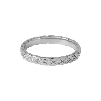 CHANEL 18K White Gold Rings Women's