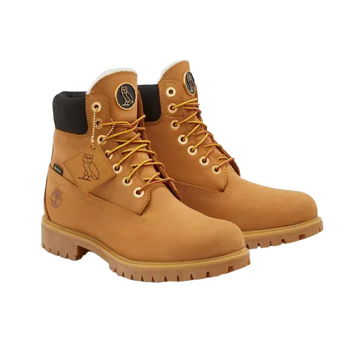 OVO X Timberland Premium 6-Inch Wheat Brown Boots-1