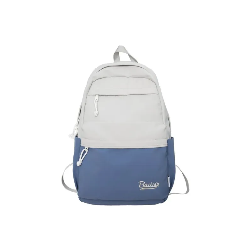 Huangmu Nylon Backpack Regular Unisex Brown & Black/Gray & Blue/White & Brown/White & Green/Gray-1