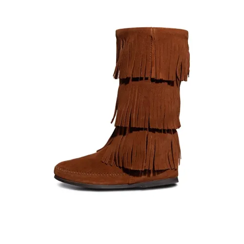 MINNETONKA Knee-high Boots Women's Brown