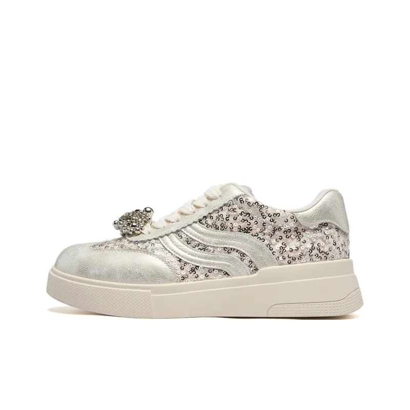 ST&SAT Low Top Casual Shoes Women's Light Gold-0