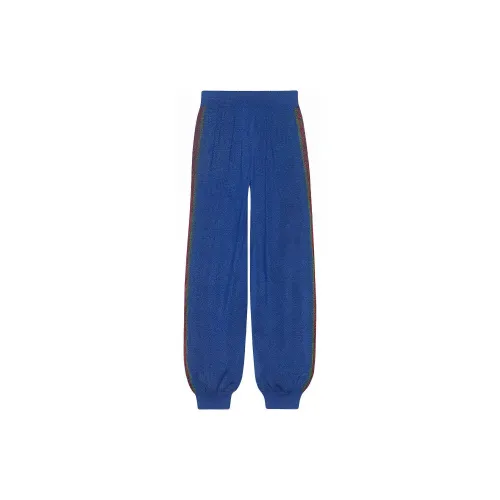 GUCCI Knit Sweatpants Women's Blue