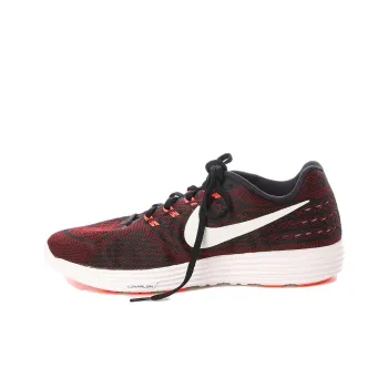 Nike LunarTempo Wear-Resistant Low-Top Running Shoes Men's Red Black