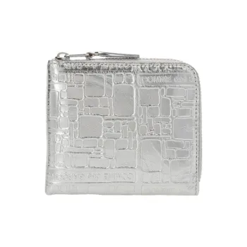 CDG Calfskin Wallet Regular Men's Silver