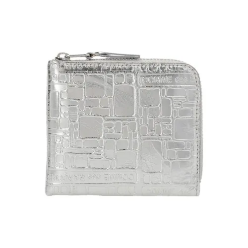 CDG Calfskin Wallet Regular Men's Silver