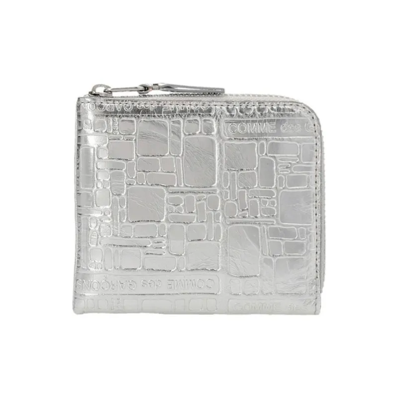 CDG Calfskin Wallet Regular Men's Silver-0