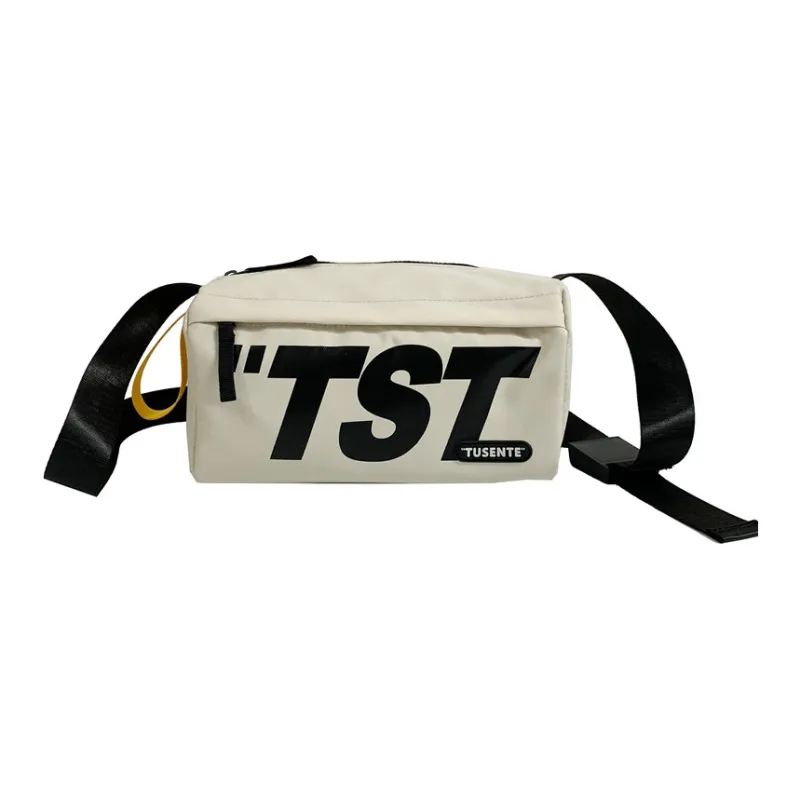 Parker Bear Microfiber Shoulder Bag, Crossbody Bag Regular Unisex Khaki/Yellow/Black/White-10