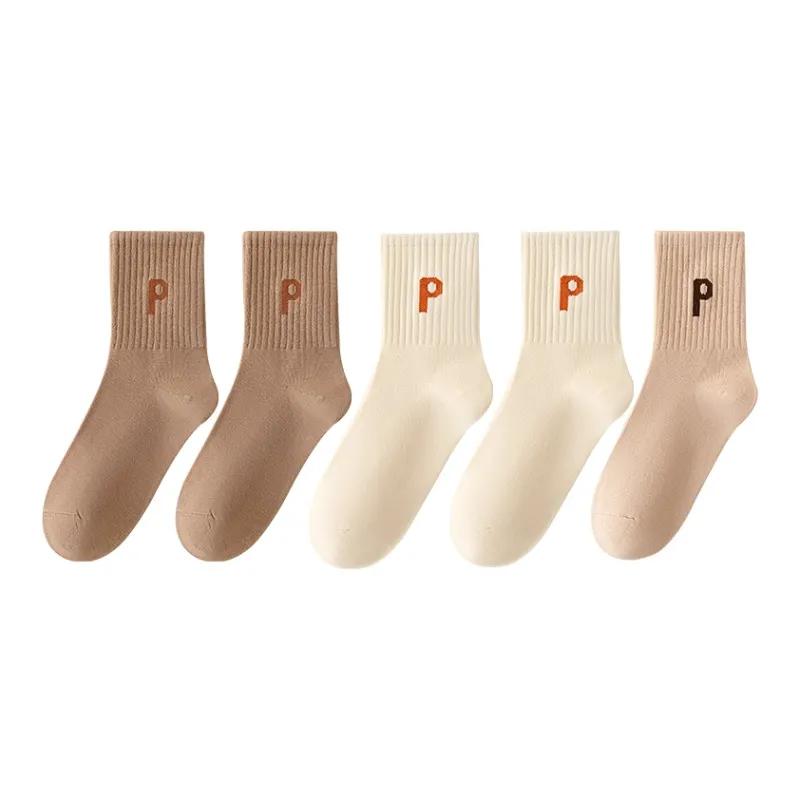 MIIOW Mid-Calf Socks Women's 5 Pack-10
