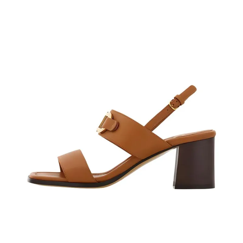 FERRAGAMO 55mm Gancini-buckle Leather Sandals-0
