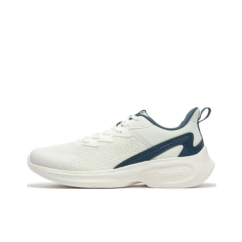 361° Abrasion Resistant Breathable Low Top Casual Running Shoes Men's White Blue-0