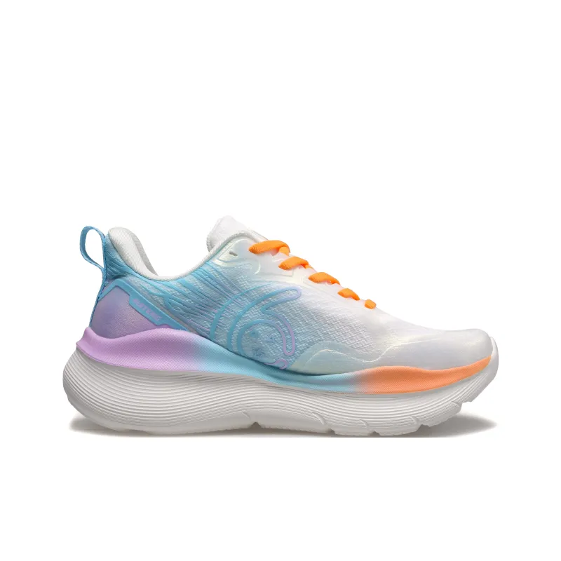 HUITENG Running Shoes Unisex Low Top Rainbow Pink/Dream Purple/Sky Blue/Sunrise Orange/Midnight Black-19