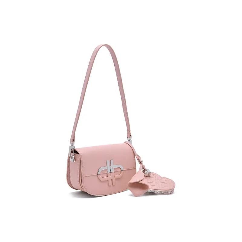 PEDRO Cow Leather Shoulder Bag Women's Pink-1