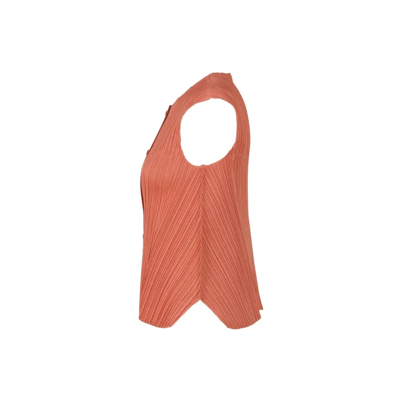 PLEATS PLEASE ISSEY MIYAKE SS24 Shirt Women's Coral Pink-2