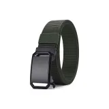 Black Dial Cut-Out Webbing-Army Green
