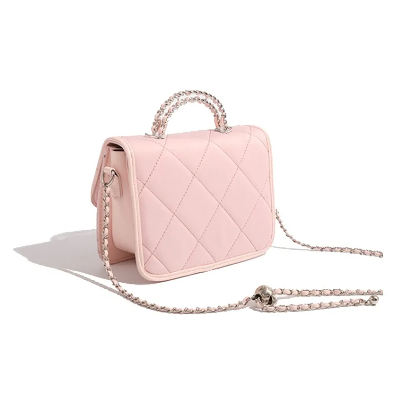 Bywhich PU Crossbody One Shoulder Handbags Regular Women's Pink-3
