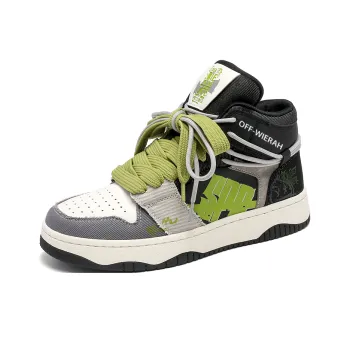 OFF-WIERAH Anti-Slip Wear-Resistant High-Top Skateboard Shoes Unisex