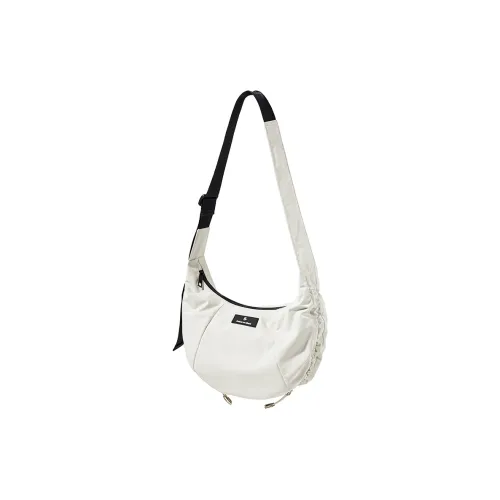 LIVEBOX EN DIRECT Nylon Shoulder Bag, Crossbody Bag Regular Women's Blue Purple/Ecru