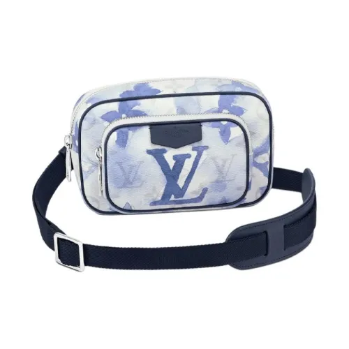 LOUIS VUITTON Outdoor Pouch Monogram Watercolor Blue