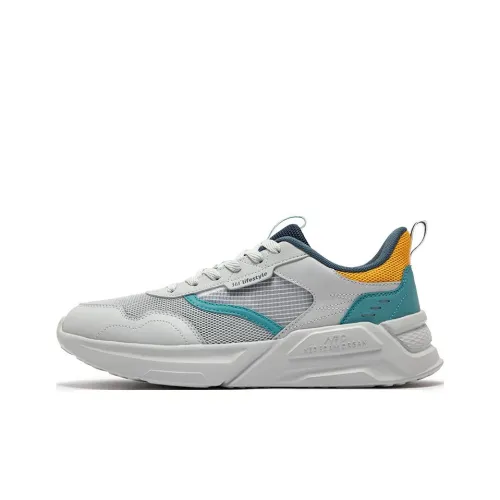 361° Life Collection Running Shoes Men Low-Top Photon Gray/Enamel Green