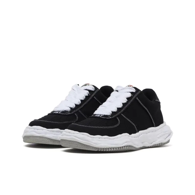 MIHARA YASUHIRO Wayne Low-Top Skateboard Shoes Unisex Black-2