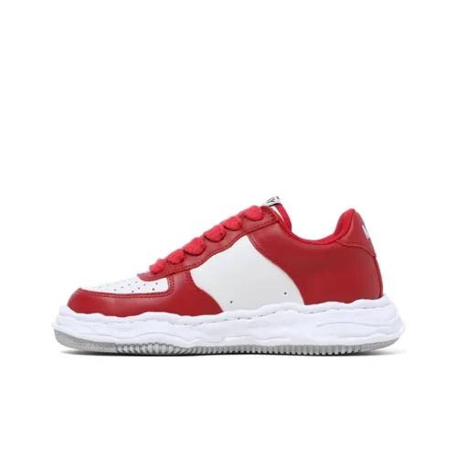 MIHARA YASUHIRO Wayne Low-Top Skateboard Shoes Unisex Red