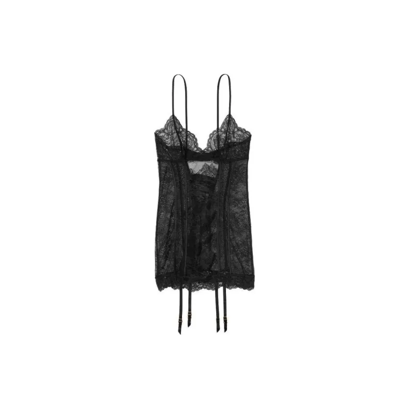 Victoria's Secret SEXY KI Nightgown Women's Black-0