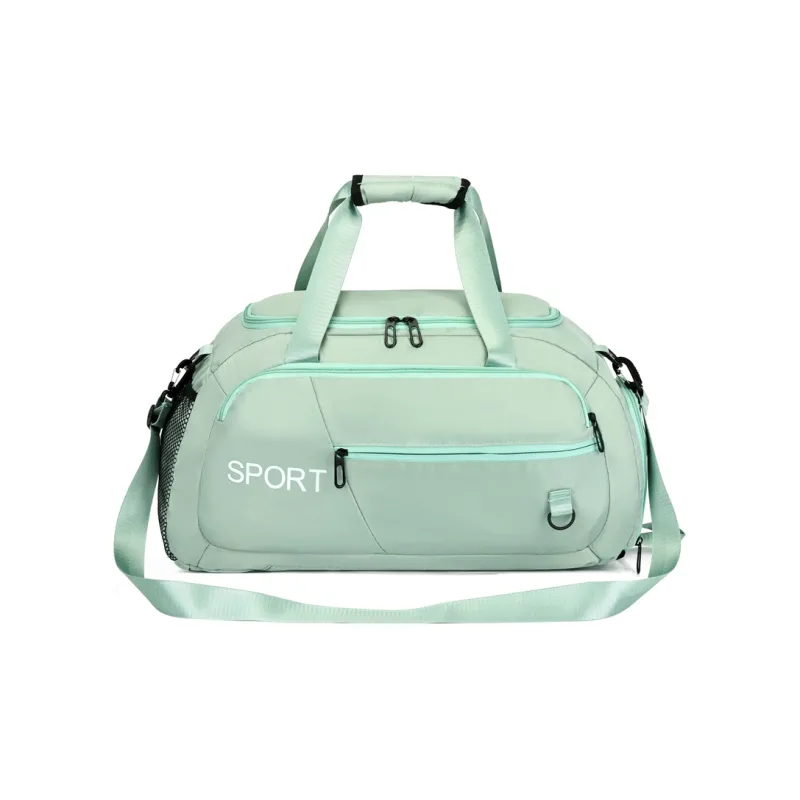 OURFUN Oxford Gym Bag Unisex Dark Gray/Black/Pink/Light Green/Dark Blue-8