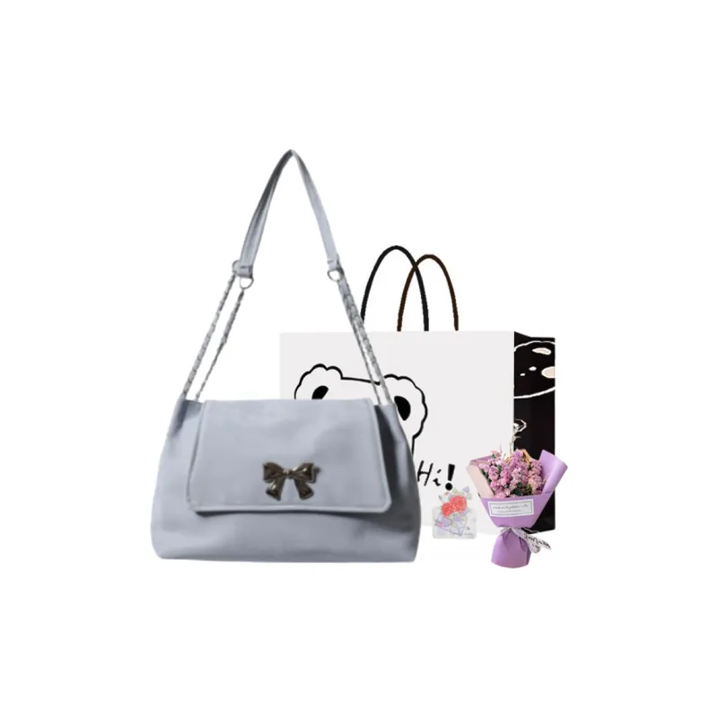 NX DOUGHNUT PU Shoulder Bag Regular Women's White/Black/Blue/Pink-23