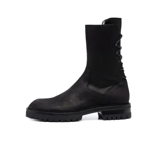 Ann Demeulemeester Ankle Boots Men High-Top Black