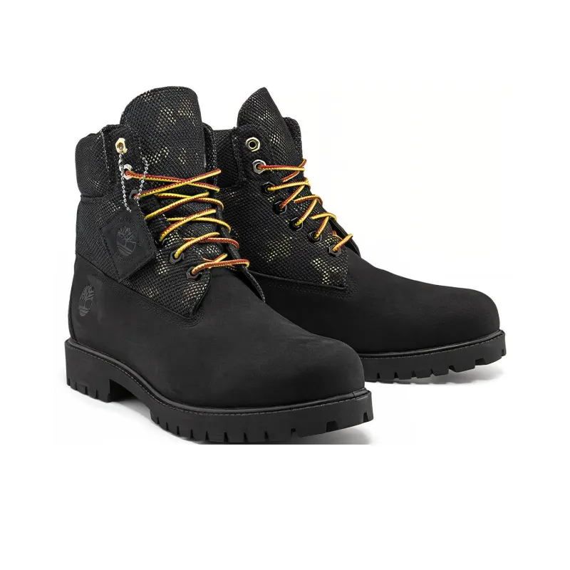 Timberland Heritage 6 Inch Boot 'Black Nubuck With Camo'-3