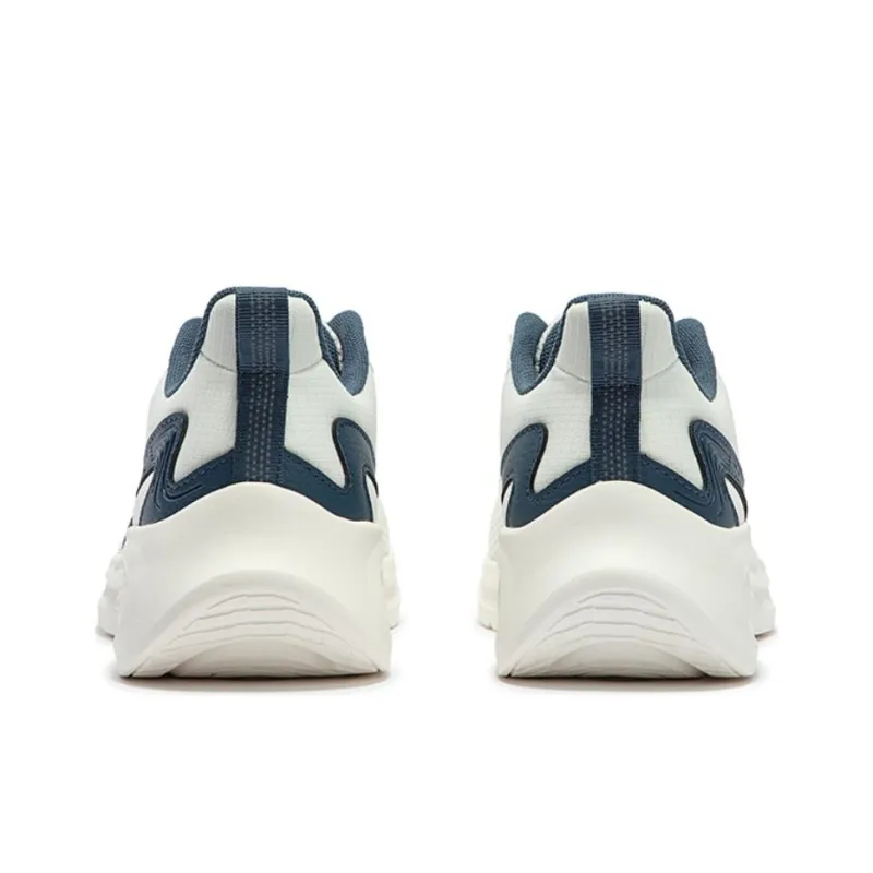 361° Abrasion Resistant Breathable Low Top Casual Running Shoes Men's White Blue-3