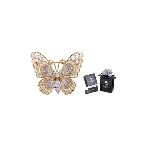 Eternelle Brooches Women's Brilliant Gold