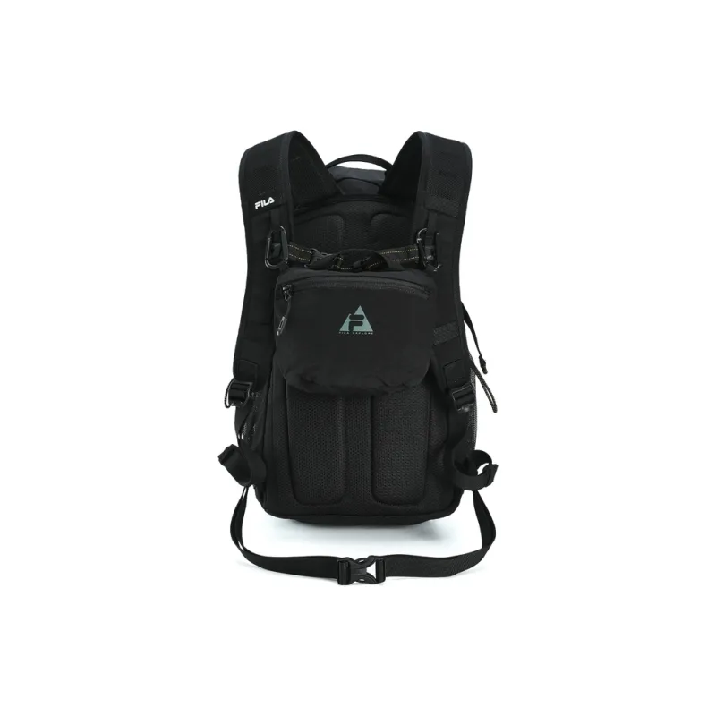 FILA BBC EARTH Collaboration Collection Fabric Backpack Regular Men's Pitch Black-1