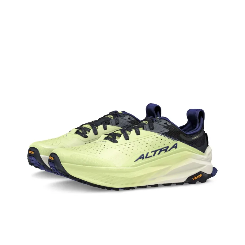 Altra Anti Slip Wear Resistant Low Top Trail Running Running Shoes Unisex Green Yellow Black-3